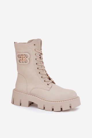 Workery Model Melisse 5808 Light Beige Skóra - Step in style