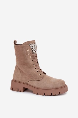Workery Model Rosira DES837S Beige Zamsz - Step in style