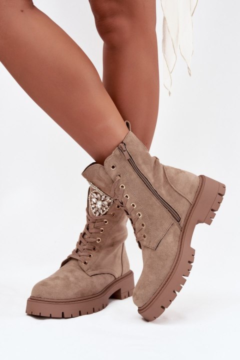Workery Model Rosira DES837S Beige Zamsz - Step in style Workery Model Rosira DES837S Beige Zamsz - Step in style