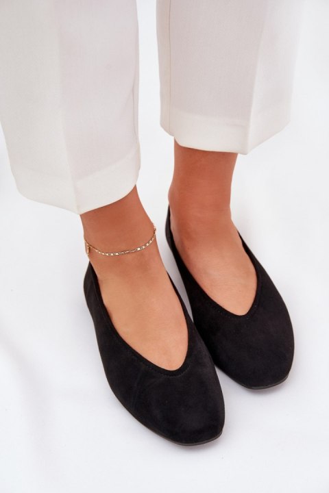 Baleriny Model Osallin QQ-202 Black - Step in style Baleriny Model Osallin QQ-202 Black - Step in style