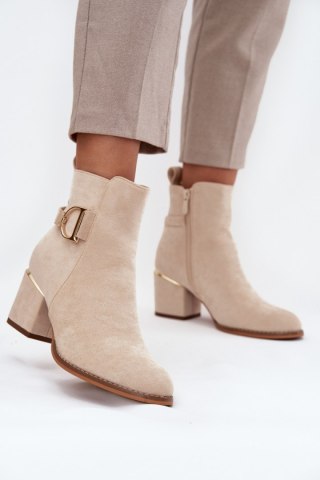 Botki Model Ambrine 0-625 Beige - Step in style