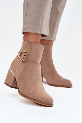 Botki Model Ambrine 0-625 Beige - Step in style