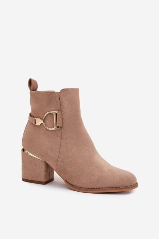 Botki Model Ambrine 0-625 Beige - Step in style