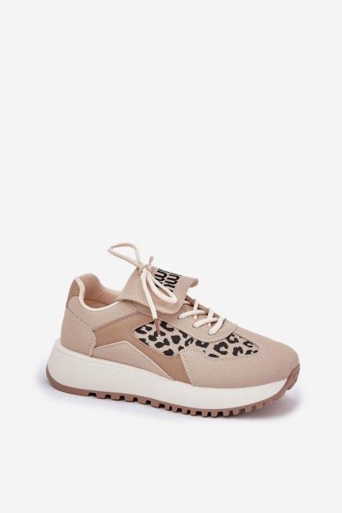 Buty Sportowe Model Pumbes 88220 Beige - Step in style Buty Sportowe Model Pumbes 88220 Beige - Step in style