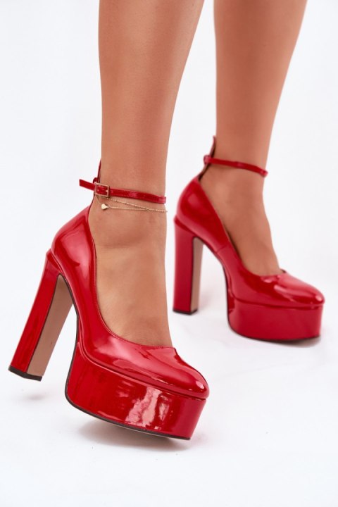 Czółenka Model Nianka C-240 Red - Step in style Czółenka Model Nianka C-240 Red - Step in style