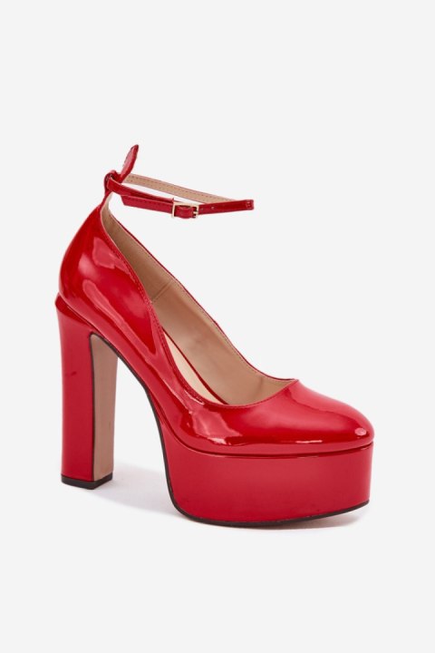 Czółenka Model Nianka C-240 Red - Step in style Czółenka Model Nianka C-240 Red - Step in style