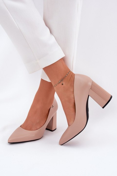 Czółenka Model Vinceza 62220 Beige - Step in style Czółenka Model Vinceza 62220 Beige - Step in style