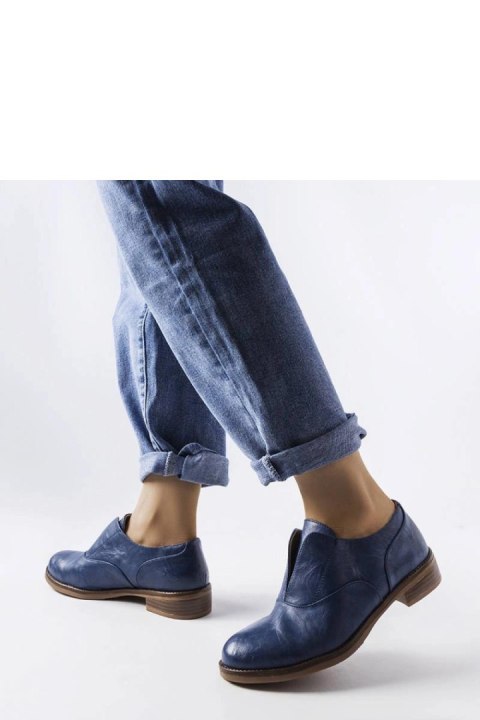 Granatowe półbuty z ekoskóry Burdett - Solea Granatowe półbuty z ekoskóry Burdett - Solea