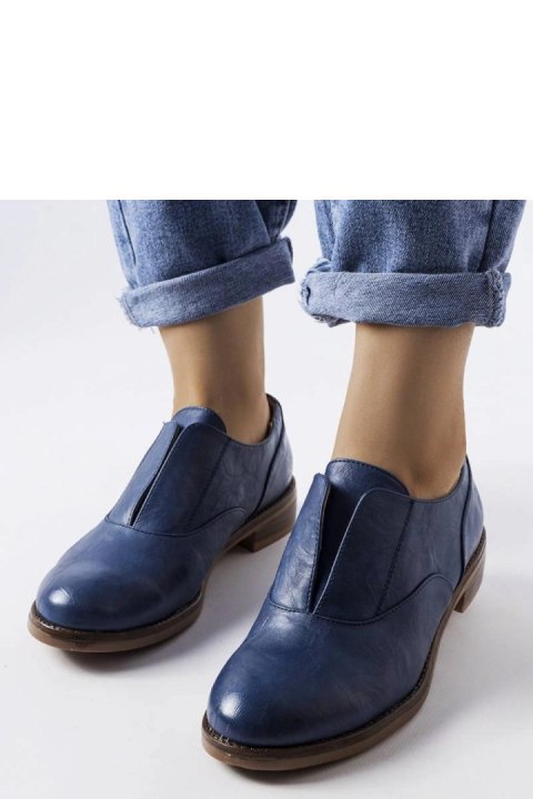 Granatowe półbuty z ekoskóry Burdett - Solea Granatowe półbuty z ekoskóry Burdett - Solea