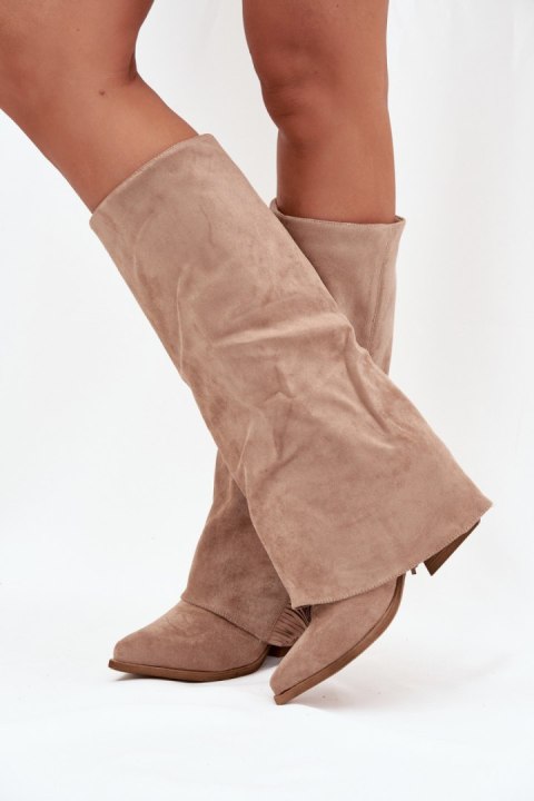 Kozaki Model Zalia LQ-162 Beige - Step in style Kozaki Model Zalia LQ-162 Beige - Step in style