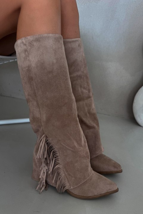 Kozaki Model Zalia LQ-162 Beige - Step in style Kozaki Model Zalia LQ-162 Beige - Step in style