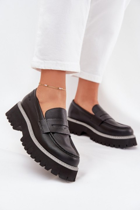 Mokasyny Model Big Star NN274049 Black - Step in style Mokasyny Model Big Star NN274049 Black - Step in style