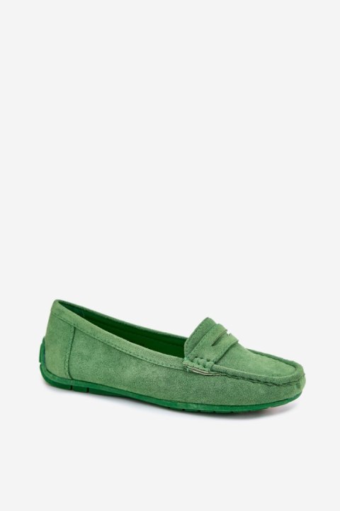 Mokasyny Model Lenvie FT245 Green - Step in style Mokasyny Model Lenvie FT245 Green - Step in style