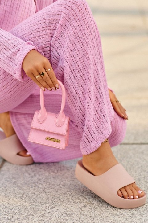Sandał Klapki Model Airaplea 24SD19-7564 Pink - Step in style Sandał Klapki Model Airaplea 24SD19-7564 Pink - Step in style