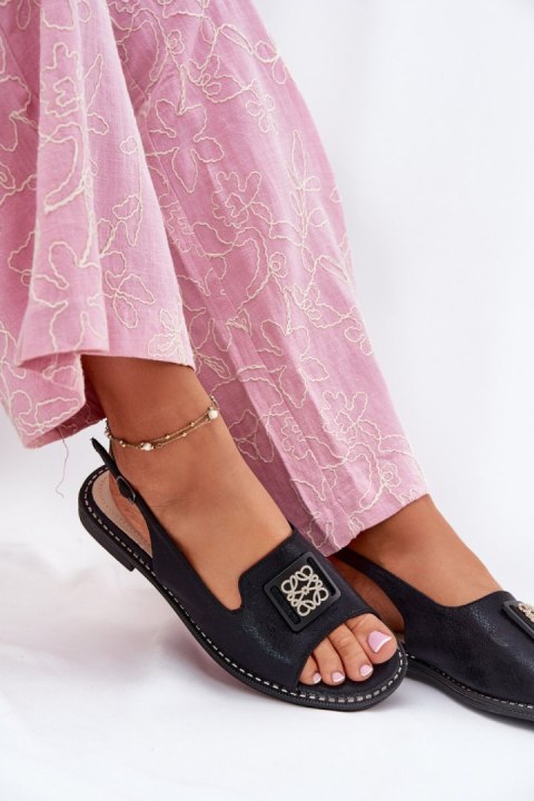 Sandały Model S.Barski KV51-082 Black - Step in style Sandały Model S.Barski KV51-082 Black - Step in style