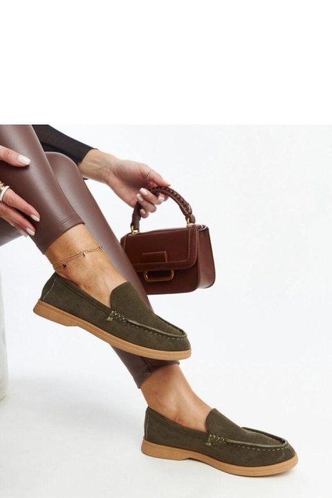 Ciemnozielone zamszowe półbuty Rumay - Solea Ciemnozielone zamszowe półbuty Rumay - Solea