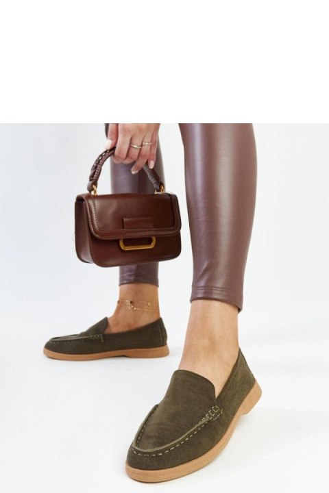 Ciemnozielone zamszowe półbuty Rumay - Solea Ciemnozielone zamszowe półbuty Rumay - Solea