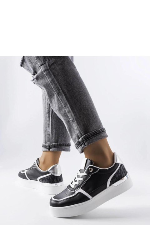 Czarne sneakersy na platformie Tooele - Solea Czarne sneakersy na platformie Tooele - Solea
