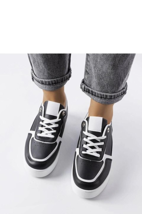 Czarne sneakersy na platformie Tooele - Solea Czarne sneakersy na platformie Tooele - Solea