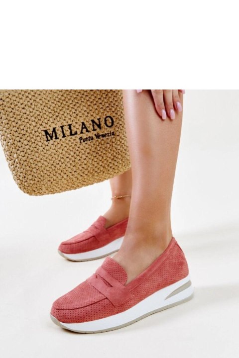 Różowe perforowane półbuty Muna - Solea Różowe perforowane półbuty Muna - Solea