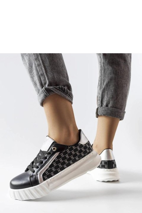 Czarne sneakersy na platformie Giuseppe - Solea Czarne sneakersy na platformie Giuseppe - Solea