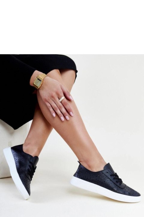 Czarne ażurowe tenisówki Manoek - Solea Czarne ażurowe tenisówki Manoek - Solea