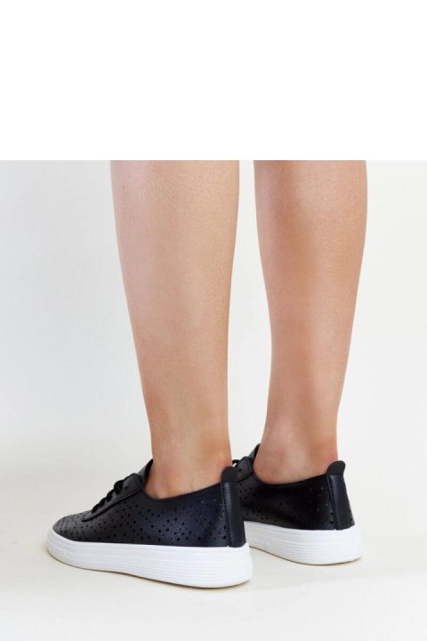 Czarne ażurowe tenisówki Manoek - Solea Czarne ażurowe tenisówki Manoek - Solea