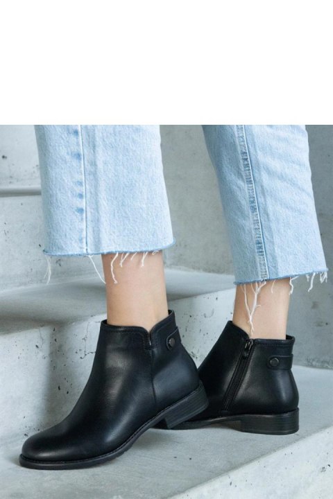 Czarne botki ocieplane Baida - Solea Czarne botki ocieplane Baida - Solea