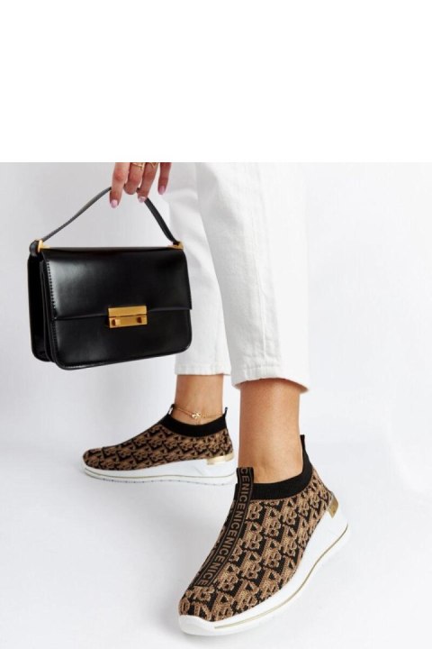 Czarno-brązowe buty Slip On Tartano - Solea