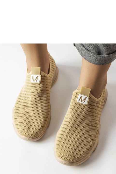 Ciemnobeżowe wsuwane buty sportowe damskie Azalee - Solea Ciemnobeżowe wsuwane buty sportowe damskie Azalee - Solea