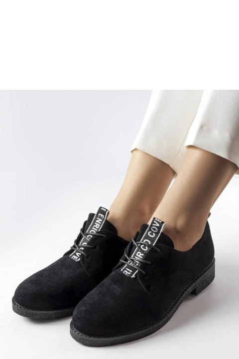 Czarne półbuty z eko-zamszu Sunderland - Solea Czarne półbuty z eko-zamszu Sunderland - Solea