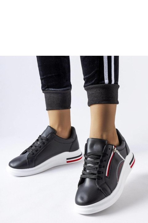 Czarne sneakersy na białej podeszwie Anaunia - Solea Czarne sneakersy na białej podeszwie Anaunia - Solea