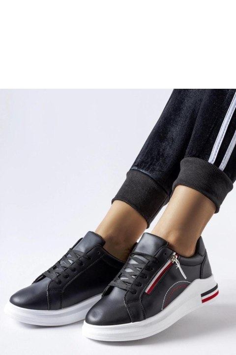 Czarne sneakersy na białej podeszwie Anaunia - Solea Czarne sneakersy na białej podeszwie Anaunia - Solea