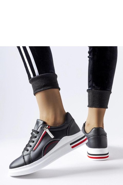 Czarne sneakersy na białej podeszwie Anaunia - Solea Czarne sneakersy na białej podeszwie Anaunia - Solea