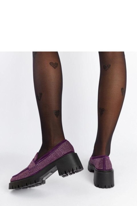 Fioletowe mokasyny na masywnym słupku Parent - Solea Fioletowe mokasyny na masywnym słupku Parent - Solea