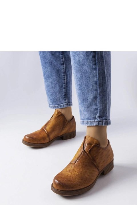 Brązowe wsuwane ażurowe półbuty Seymour - Solea Brązowe wsuwane ażurowe półbuty Seymour - Solea