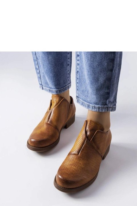 Brązowe wsuwane ażurowe półbuty Seymour - Solea Brązowe wsuwane ażurowe półbuty Seymour - Solea