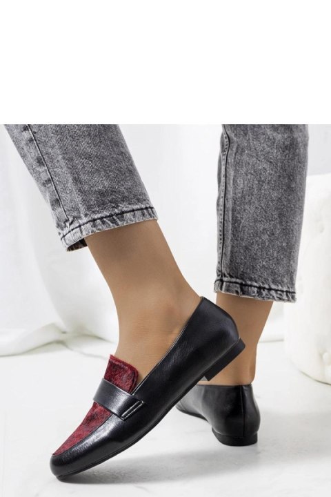 Czarno bordowe półbuty damskie Kolk - Solea Czarno bordowe półbuty damskie Kolk - Solea