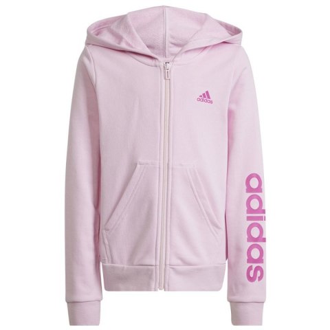 Bluza adidas Essentials Linear Full-Zip Hoodie Jr S2666 Bluza adidas Essentials Linear Full-Zip Hoodie Jr S2666