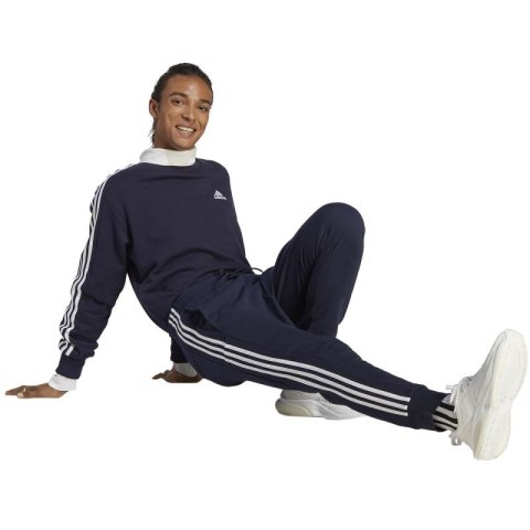 Spodnie adidas Essentials French Terry Tapered Cuff 3-Stripes M IC9406 Spodnie adidas Essentials French Terry Tapered Cuff 3-Stripes M IC9406