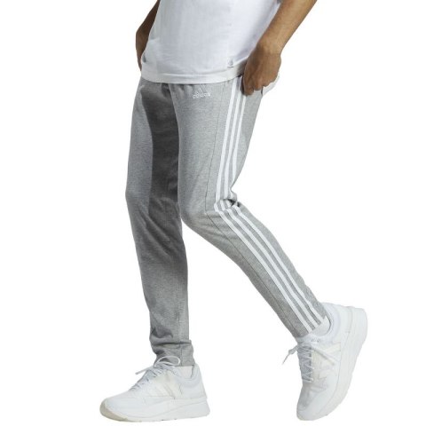 Spodnie adidas Essentials Single Jersey Tapered Open Hem 3-Stripes M IC0046 Spodnie adidas Essentials Single Jersey Tapered Open Hem 3-Stripes M IC0046