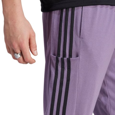 Spodnie adidas Essentials Single Jersey Tapered Open Hem 3-Stripes M IJ8699 Spodnie adidas Essentials Single Jersey Tapered Open Hem 3-Stripes M IJ8699