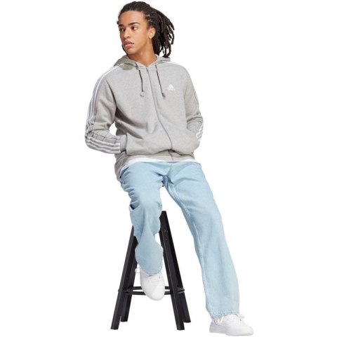 Bluza adidas Essentials French Terry 3-Stripes Full-Zip Hoodie M IC9833 Bluza adidas Essentials French Terry 3-Stripes Full-Zip Hoodie M IC9833