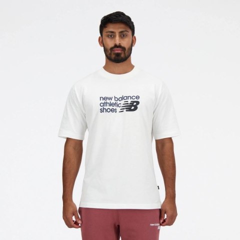 Koszulka New Balance S/S Brand T-Sh M MT41524WT Koszulka New Balance S/S Brand T-Sh M MT41524WT