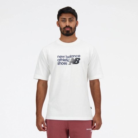 Koszulka New Balance S/S Brand T-Sh M MT41524WT Koszulka New Balance S/S Brand T-Sh M MT41524WT