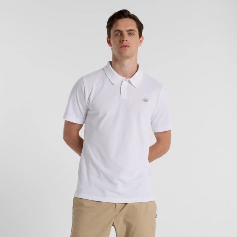 Koszulka New Balance Cotton Pique Polo M MT51519WT