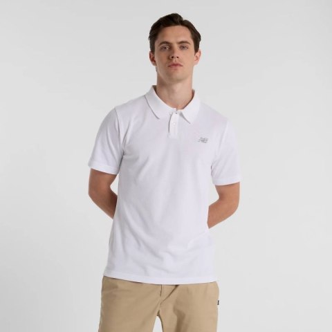 Koszulka New Balance Cotton Pique Polo M MT51519WT