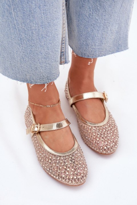 Baleriny Model Avirae JH387P Gold - Step in style Baleriny Model Avirae JH387P Gold - Step in style