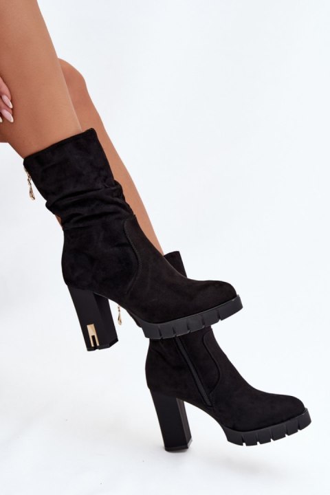 Botki Model Briannae HB-90 Black - Step in style Botki Model Briannae HB-90 Black - Step in style