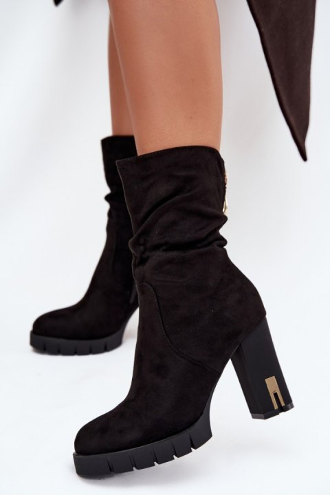 Botki Model Briannae HB-90 Black - Step in style Botki Model Briannae HB-90 Black - Step in style